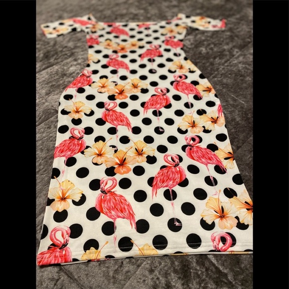 Beautiful summer dress short sleeve / size S - Picture 4 of 8